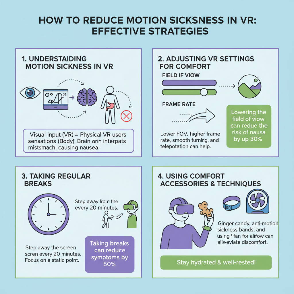 Infographic: How to Reduce Motion Sickness in VR: Effective Strategies