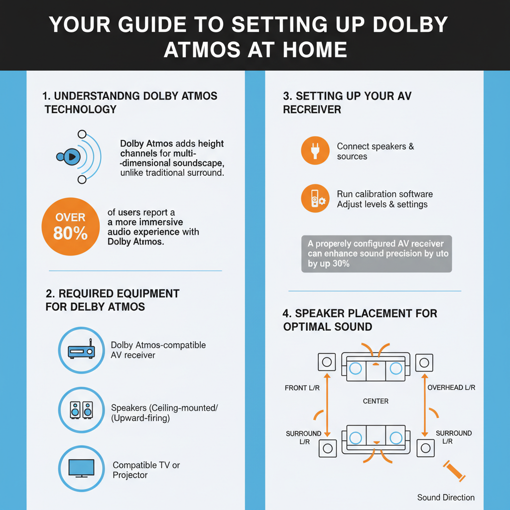 Infographic: How to Set Up Dolby Atmos in Your Home