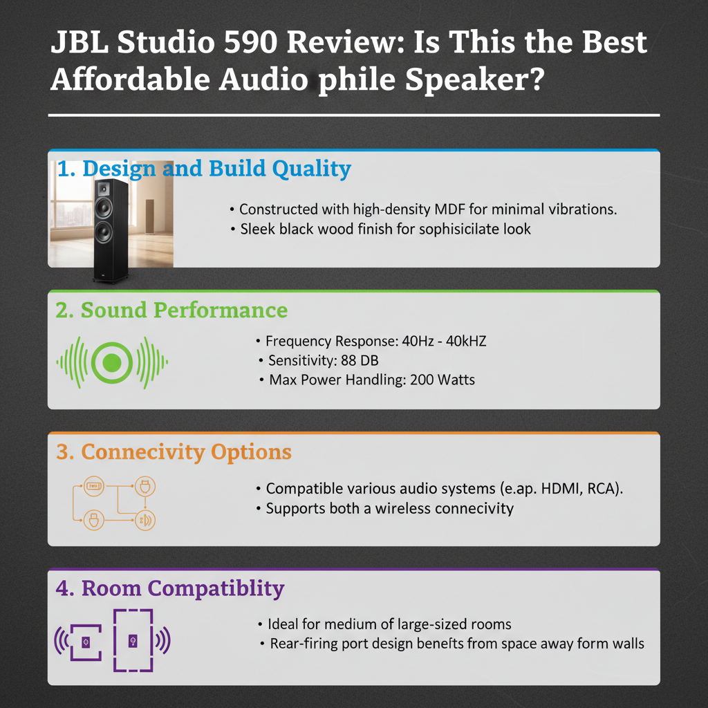 Infographic: JBL Studio 590 Review: Is This the Best Affordable Audiophile Speaker?