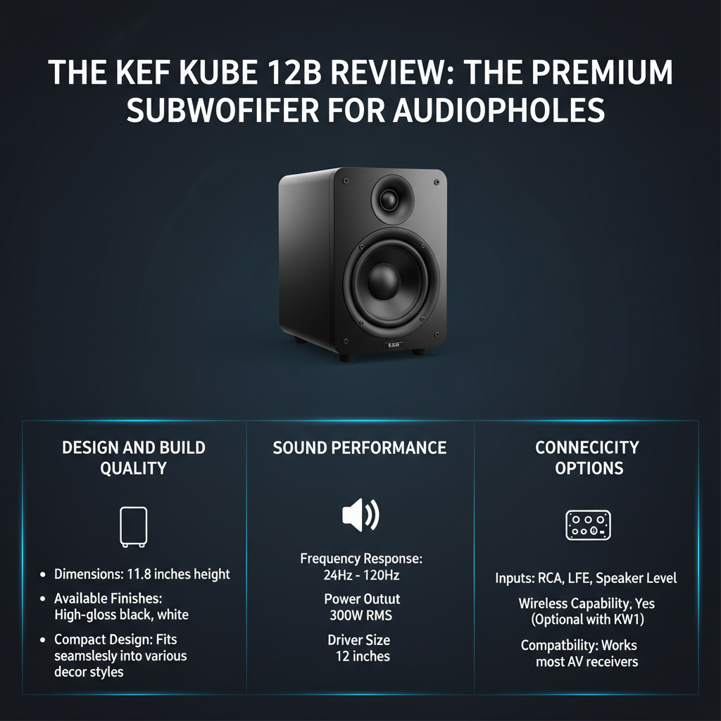 Infographic: KEF Kube 12b Review: Is This the Premium Subwoofer for Audiophiles?