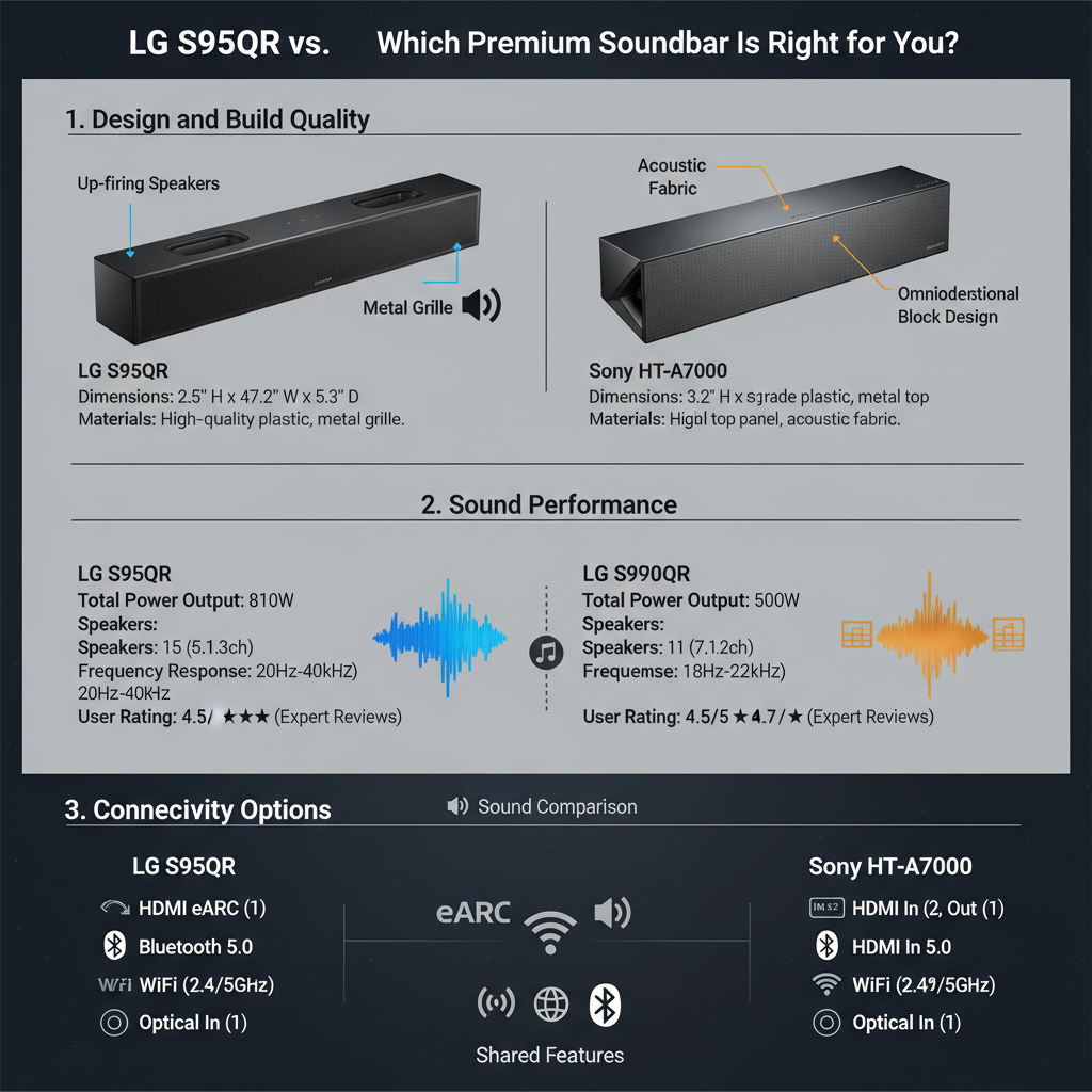 Infographic: LG S95QR vs. Sony HT-A7000: Which Premium Soundbar Is Right for You?