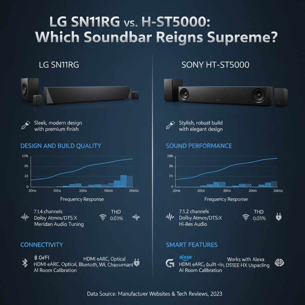 Infographic: LG SN11RG vs. Sony HT-ST5000: Which Soundbar Reigns Supreme?