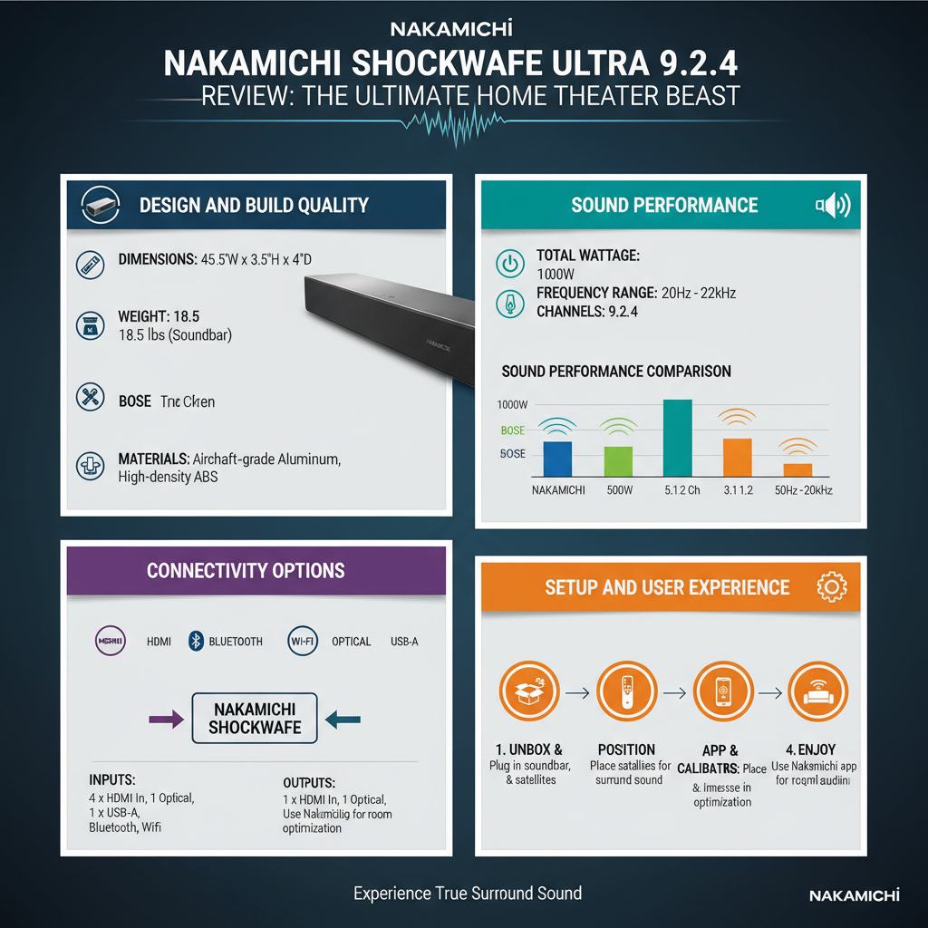 Infographic: Nakamichi Shockwafe Ultra 9.2.4 Review: The Ultimate Home Theater Beast