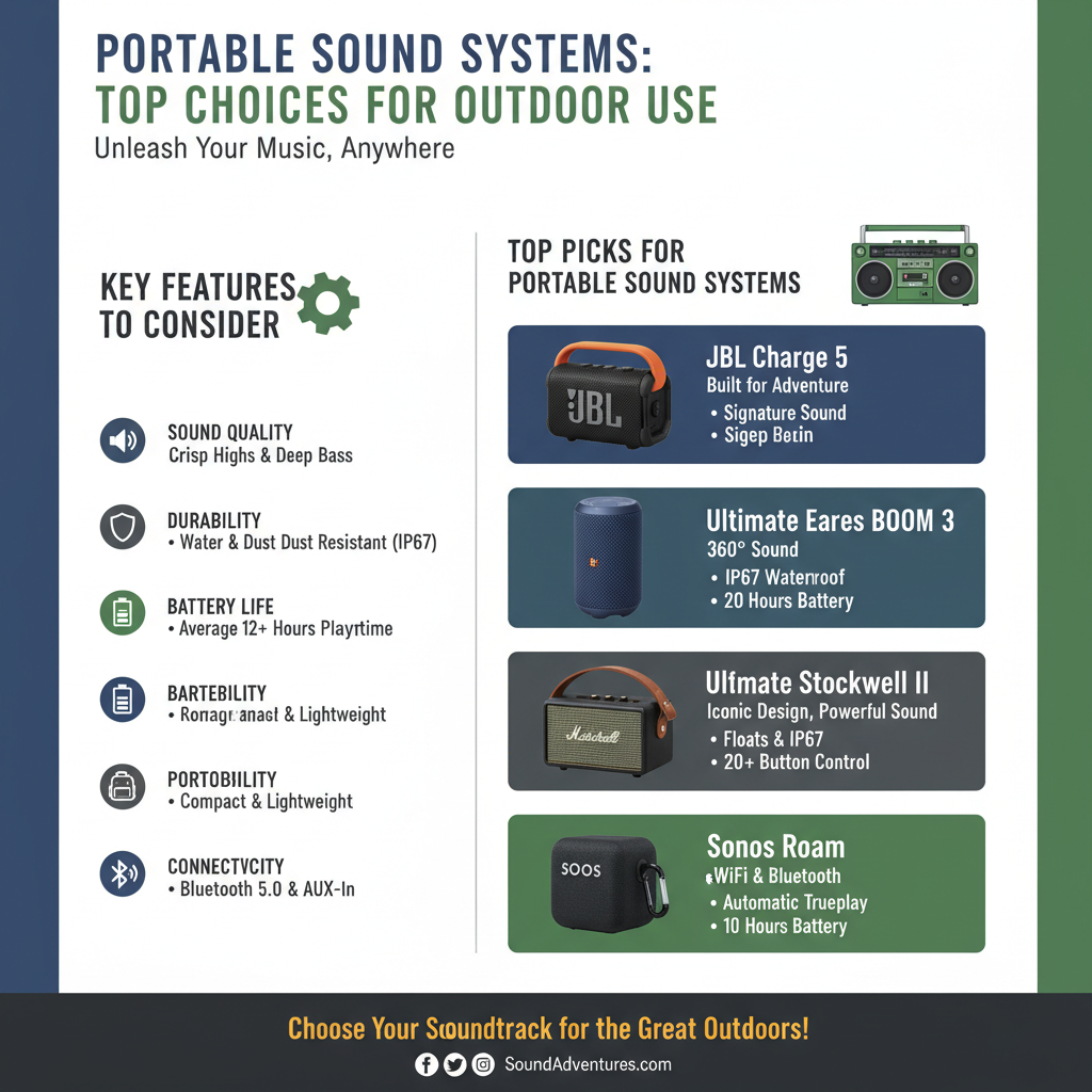 Infographic: Portable Sound Systems: Top Choices for Outdoor Use