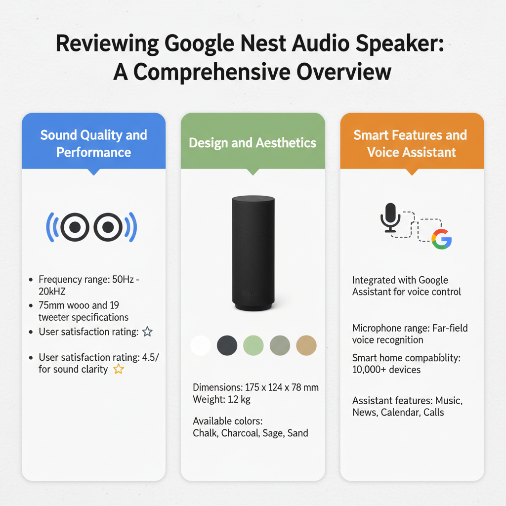 Infographic: Reviewing Google Nest Audio Speaker: A Comprehensive Overview