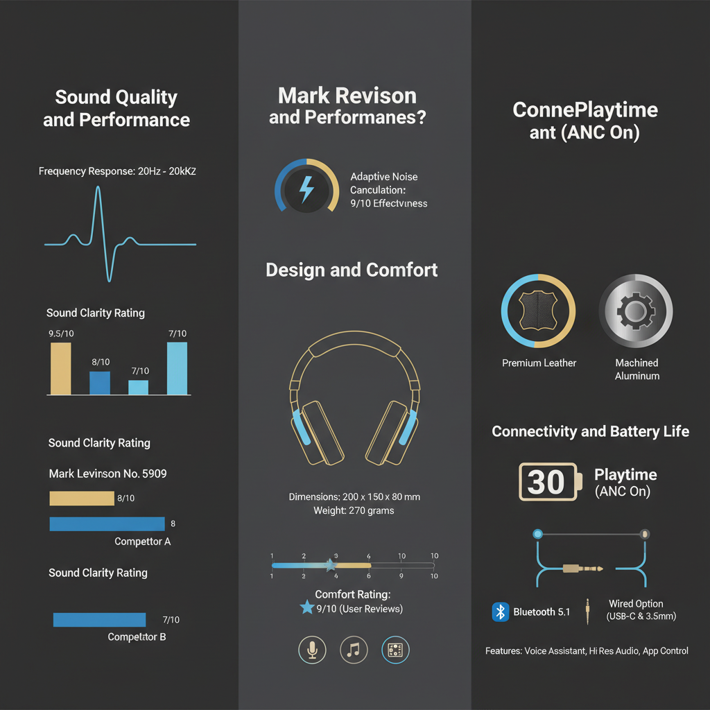 Infographic: Reviewing Mark Levinson No. 5909 Wireless Headphones: Are They Audiophile-Grade?