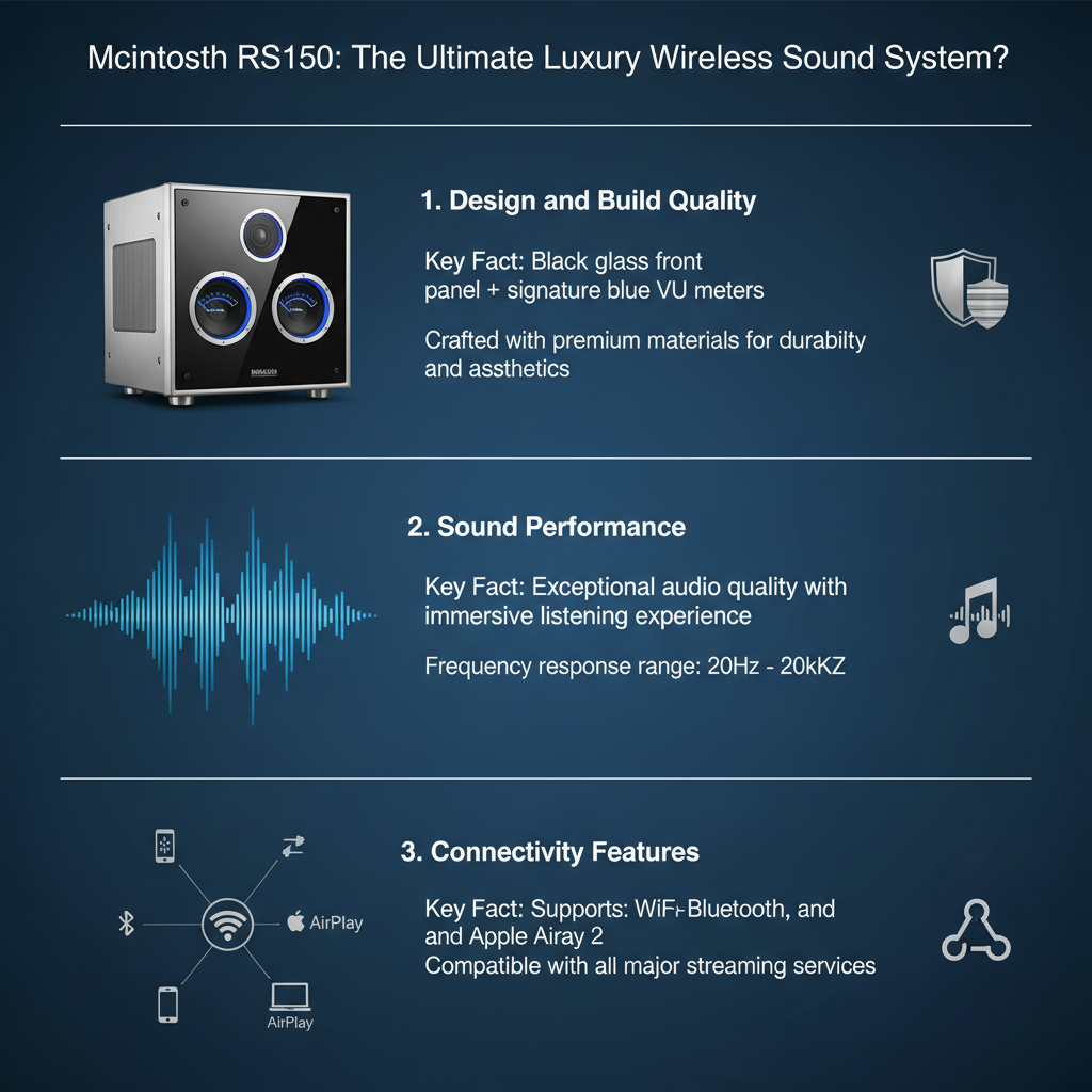 Infographic: Reviewing McIntosh RS150: Is It the Ultimate Luxury Wireless Sound System?