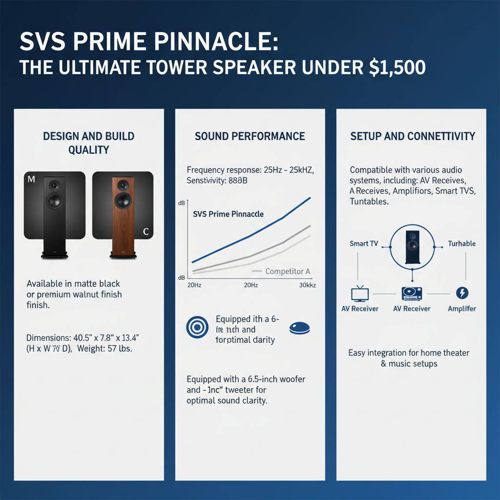 Infographic: Reviewing SVS Prime Pinnacle: The Top Tower Speaker Under $1,500?