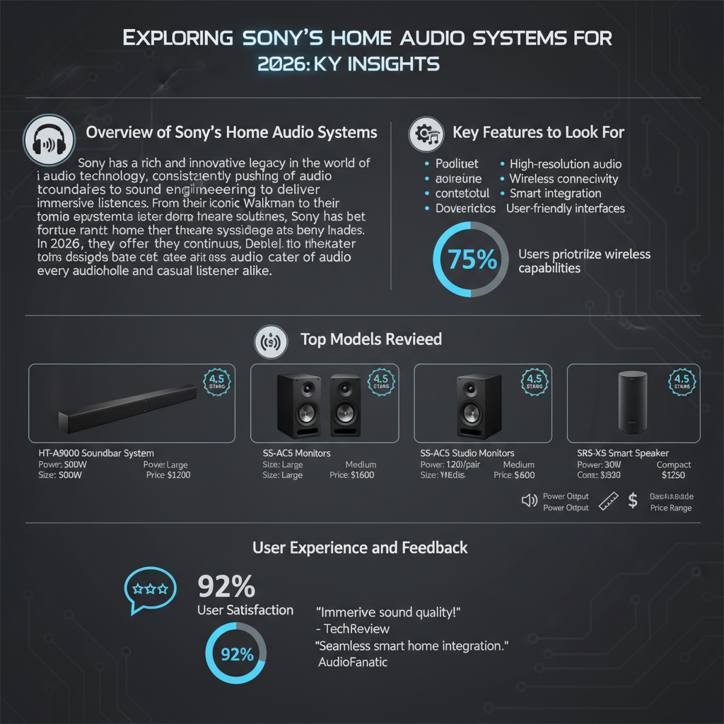 Infographic: Reviewing Sony’s Home Audio Systems for 2026: Key Insights
