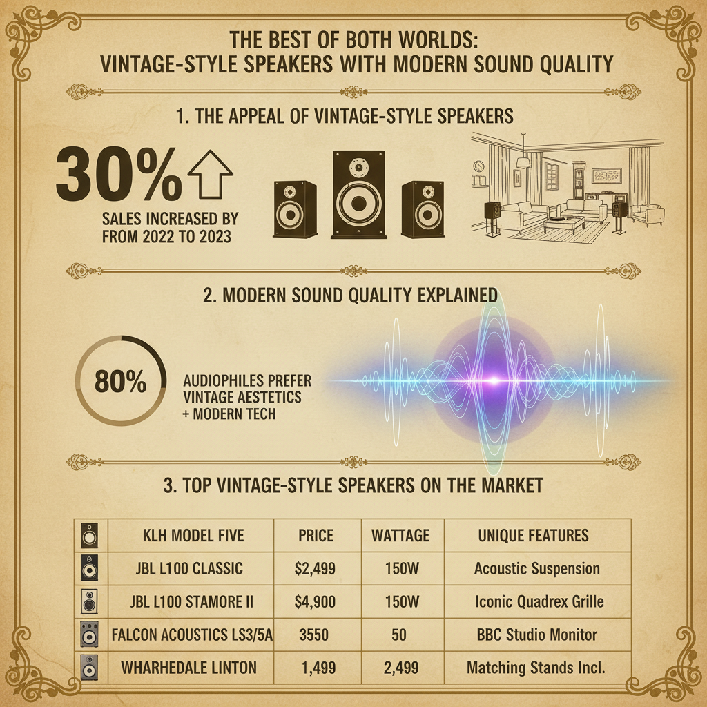 Infographic: Reviewing Vintage-Style Speakers with Modern Sound Quality
