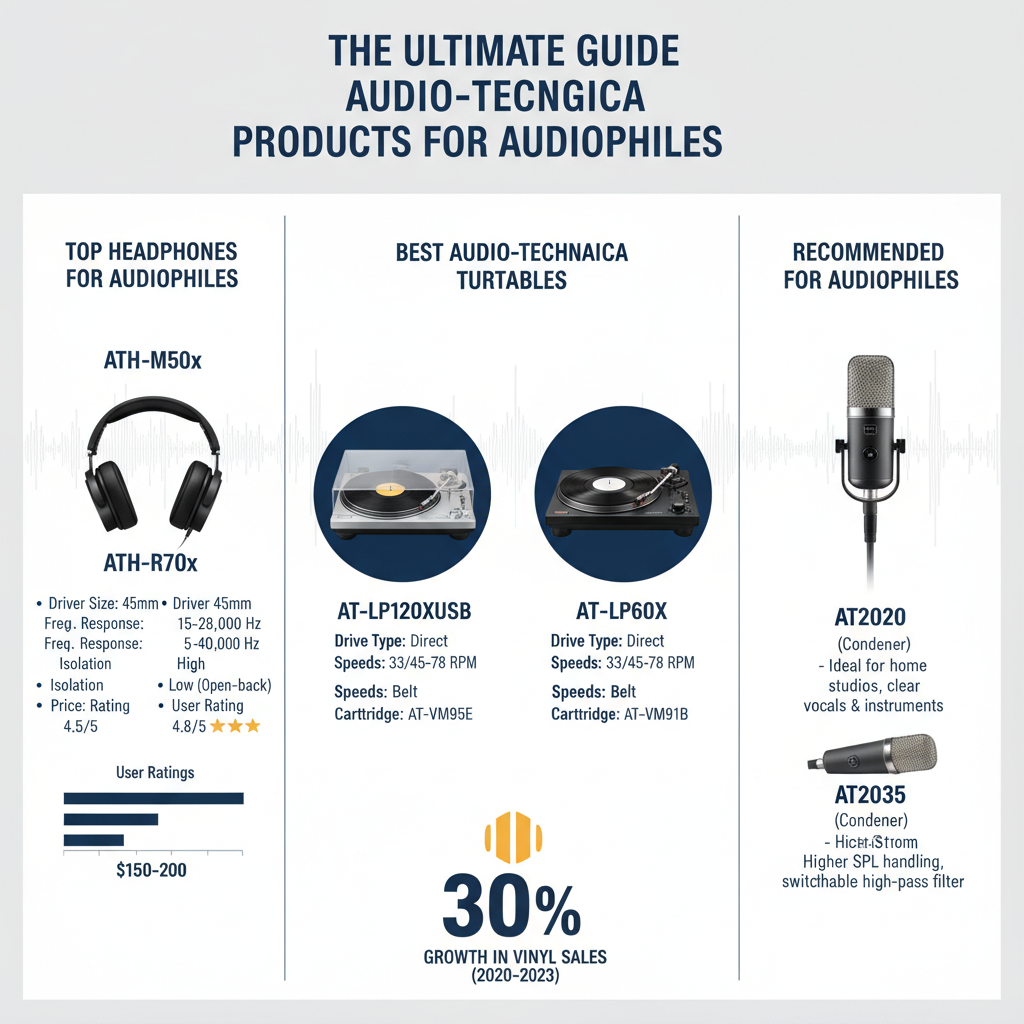 Infographic: Reviewing the Best Audio-Technica Products for Audiophiles