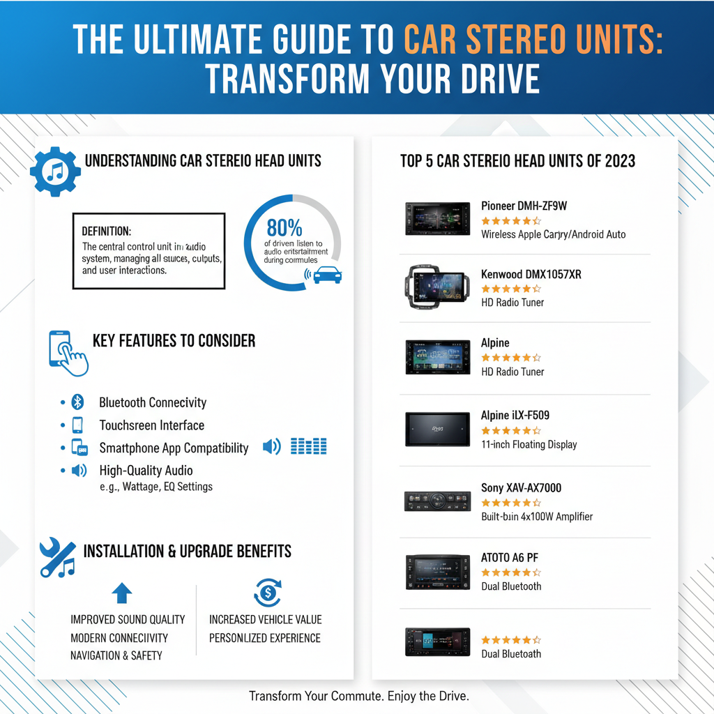 Infographic: Reviewing the Best Car Stereo Head Units for Your Vehicle