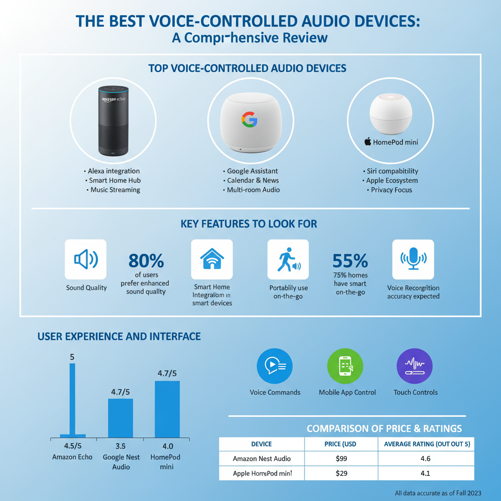 Infographic: Reviewing the Best Voice-Controlled Audio Devices