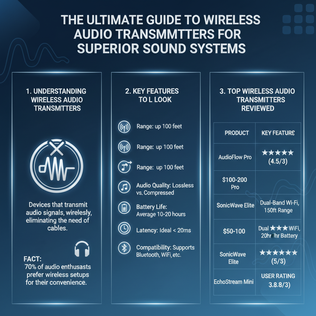 Infographic: Reviewing the Best Wireless Audio Transmitters for Sound Systems