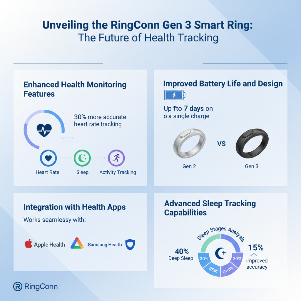 Infographic: RingConn Gen 3 Smart Ring Launch: Health Tracking Upgrade