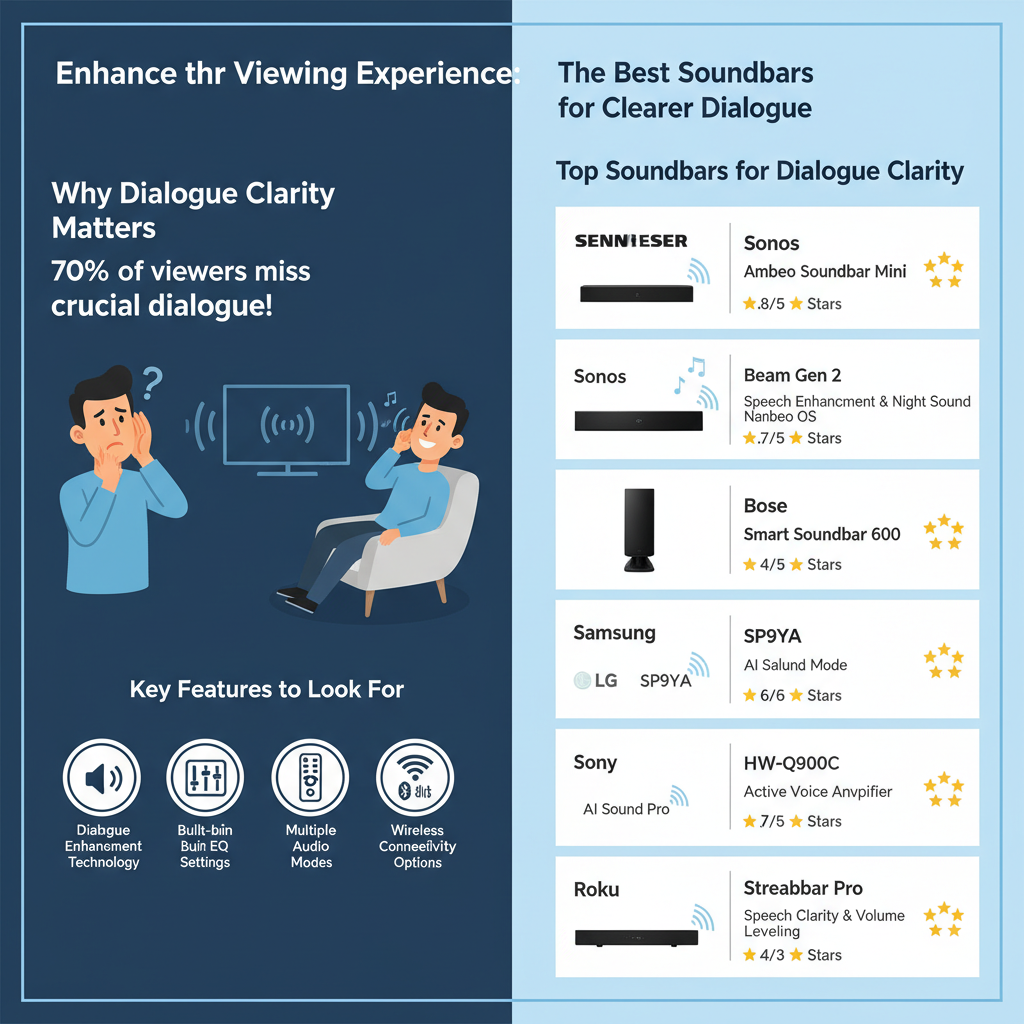 Infographic: The Best Soundbars for Clearer Dialogue