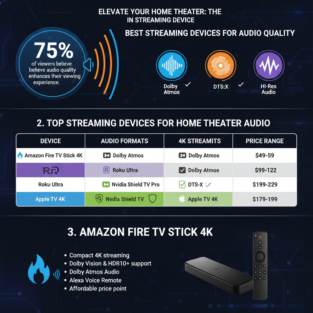 Infographic: The Best Streaming Devices for Home Theater Audio