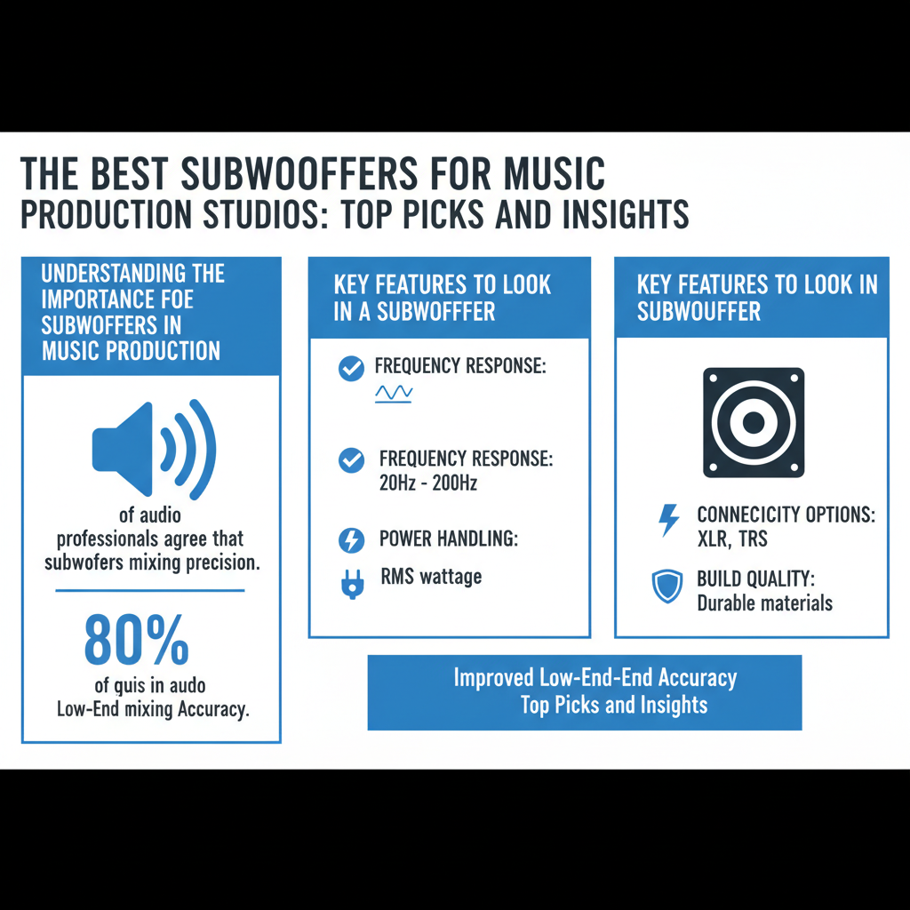 Infographic: The Best Subwoofers for Music Production Studios: Top Picks and Insights