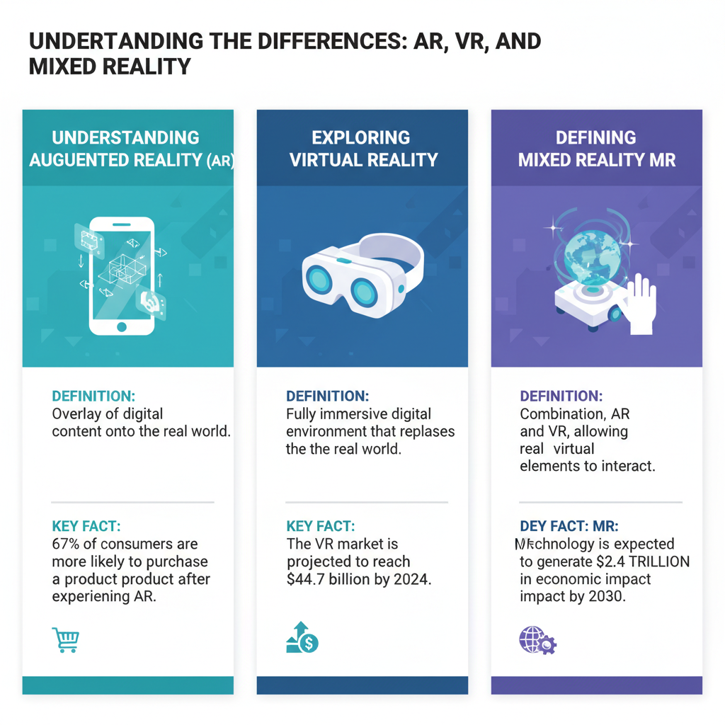 Infographic: The Difference Between AR, VR, and Mixed Reality Explained