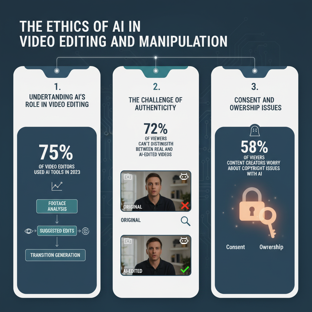 Infographic: The Ethics of AI in Video Editing and Manipulation