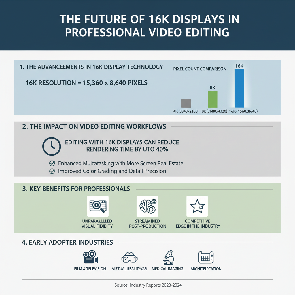 Infographic: The Future of 16K Displays in Professional Video Editing
