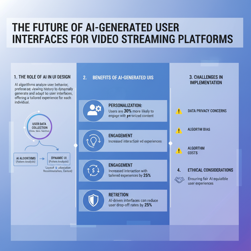 Infographic: The Future of AI-Generated User Interfaces for Video Streaming Platforms