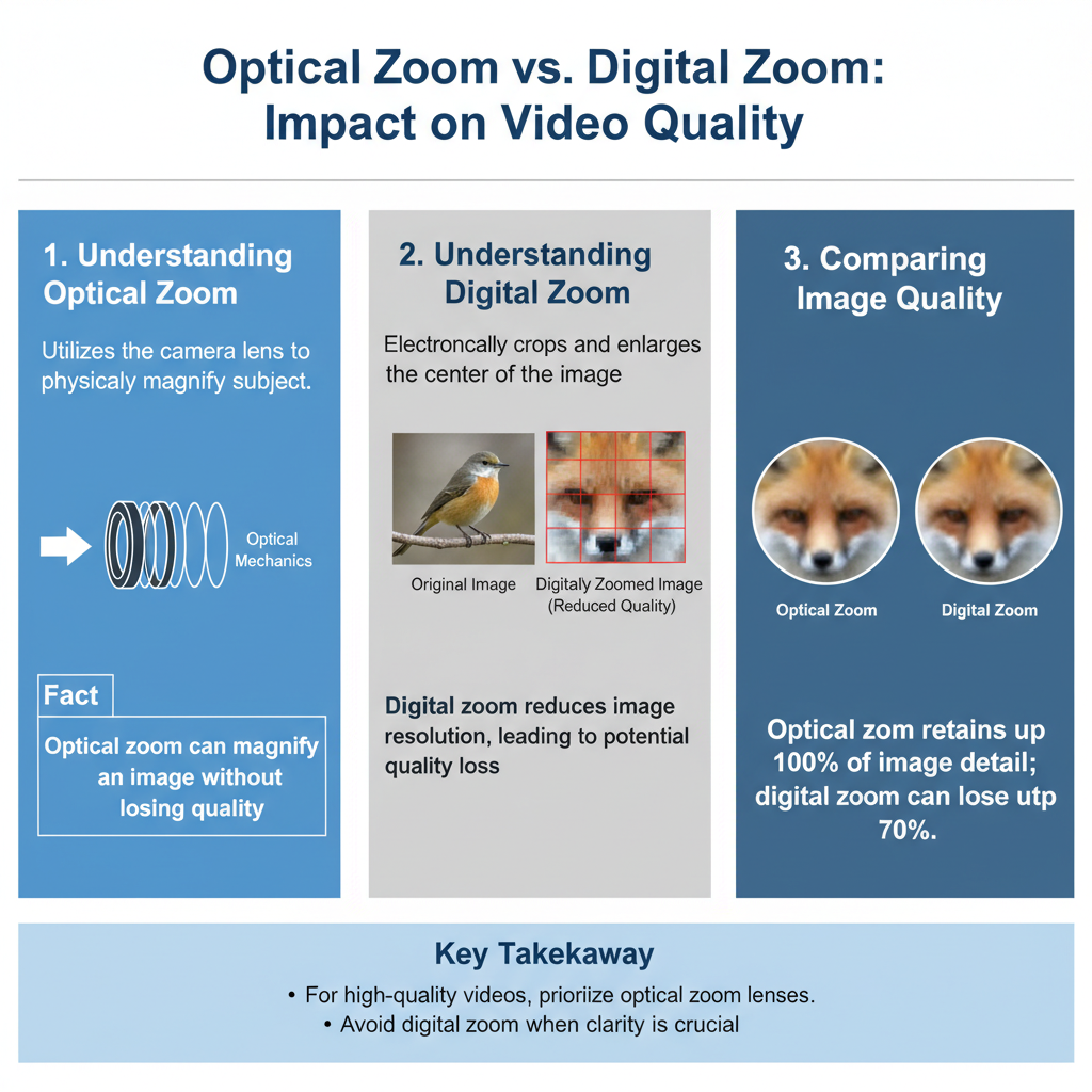 Infographic: The Impact of Optical Zoom vs. Digital Zoom on Video Quality
