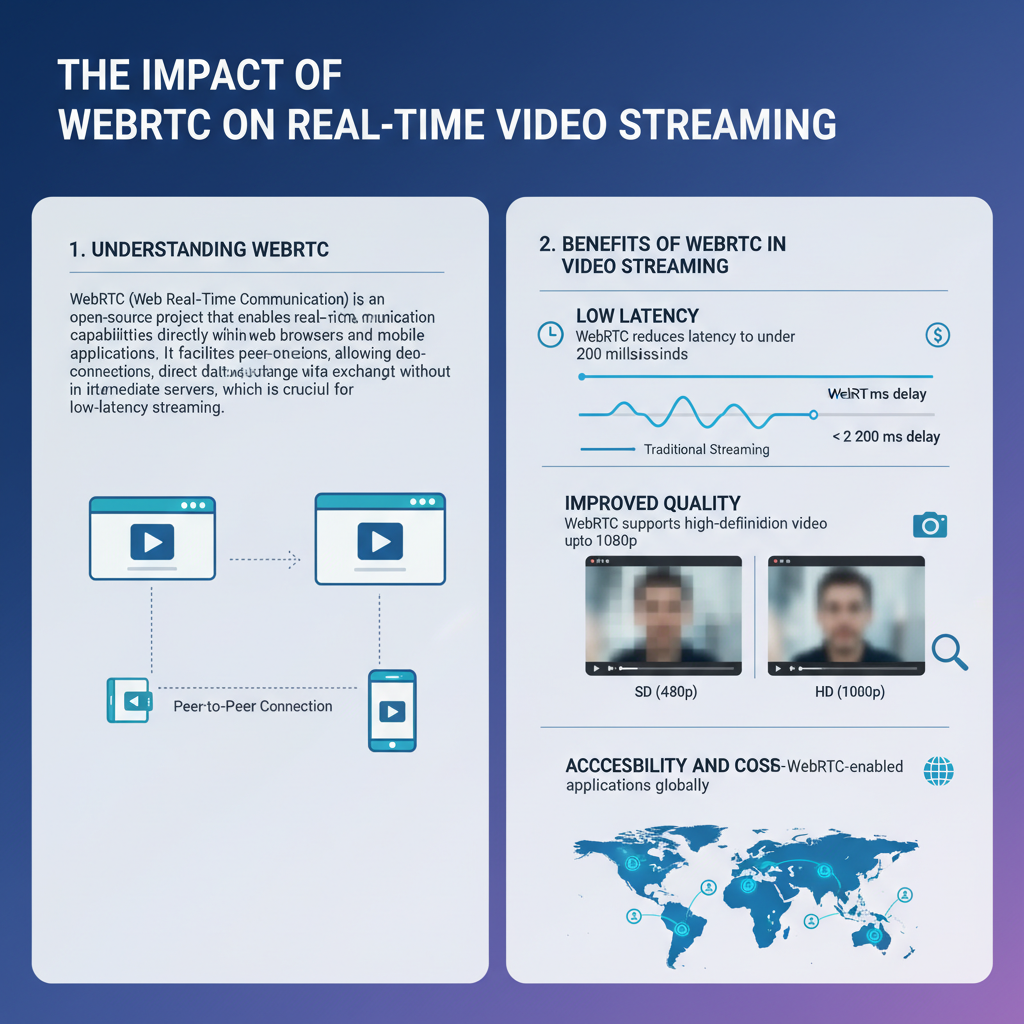Infographic: The Impact of WebRTC on Real-Time Video Streaming