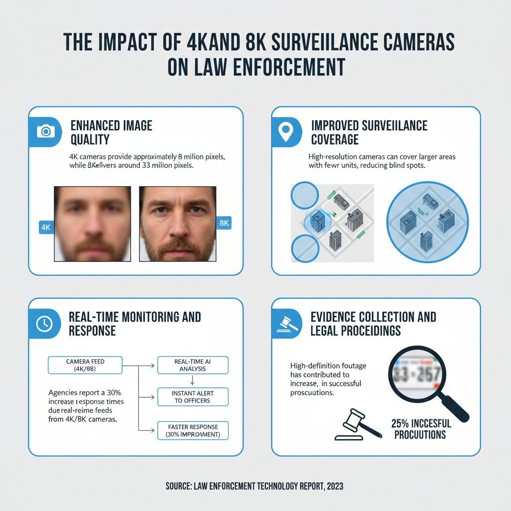 Infographic: The Role of 4K and 8K Surveillance Cameras in Law Enforcement