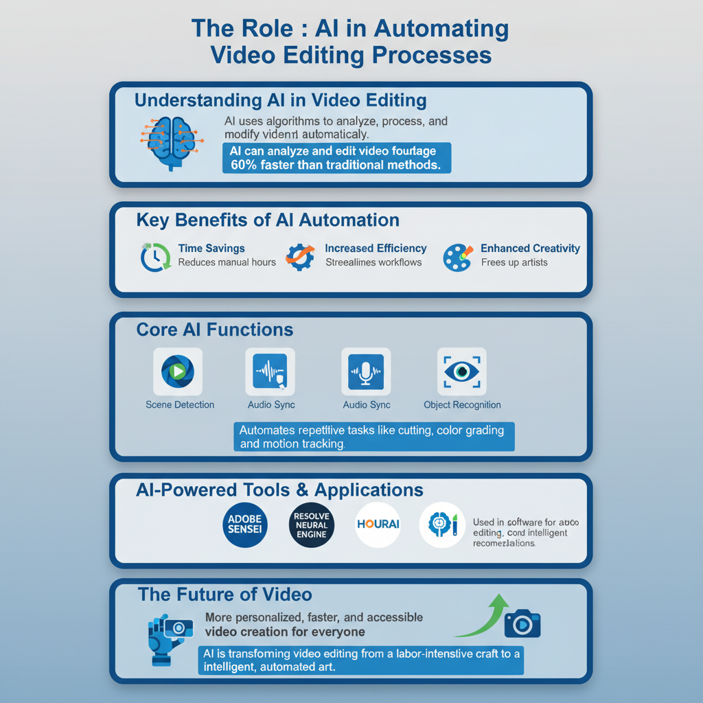 Infographic: The Role of AI in Automating Video Editing Processes