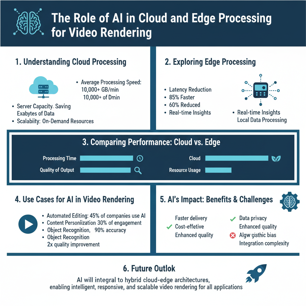 Infographic: The Role of AI in Cloud and Edge Processing for Video Rendering