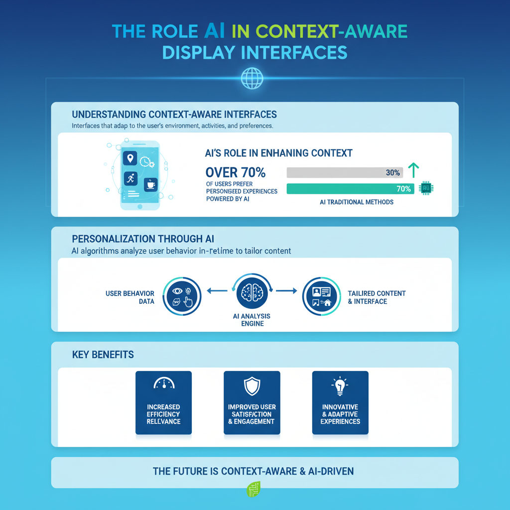Infographic: The Role of AI in Context-Aware Display Interfaces