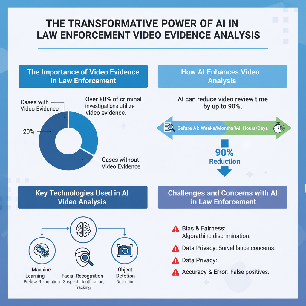 Infographic: The Role of AI in Law Enforcement Video Evidence Analysis