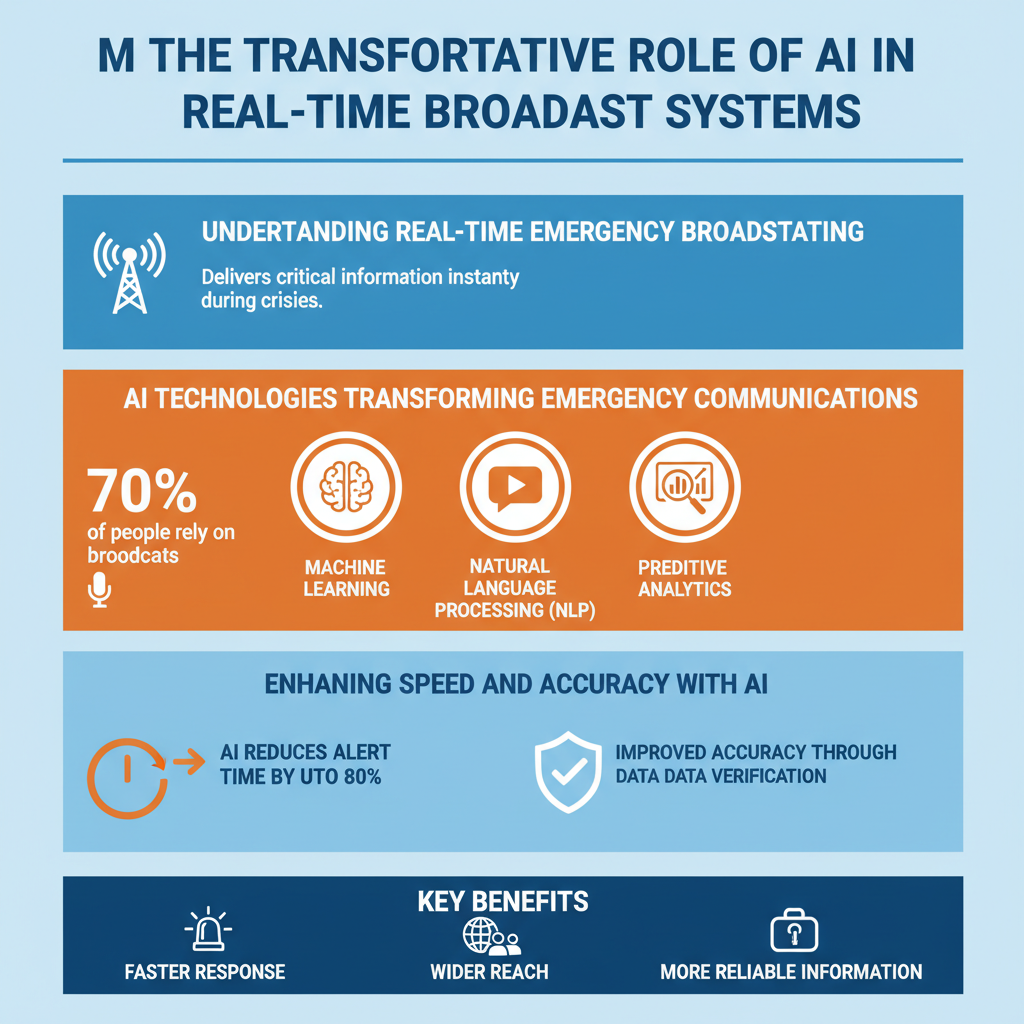 Infographic: The Role of AI in Real-Time Emergency Broadcast Systems