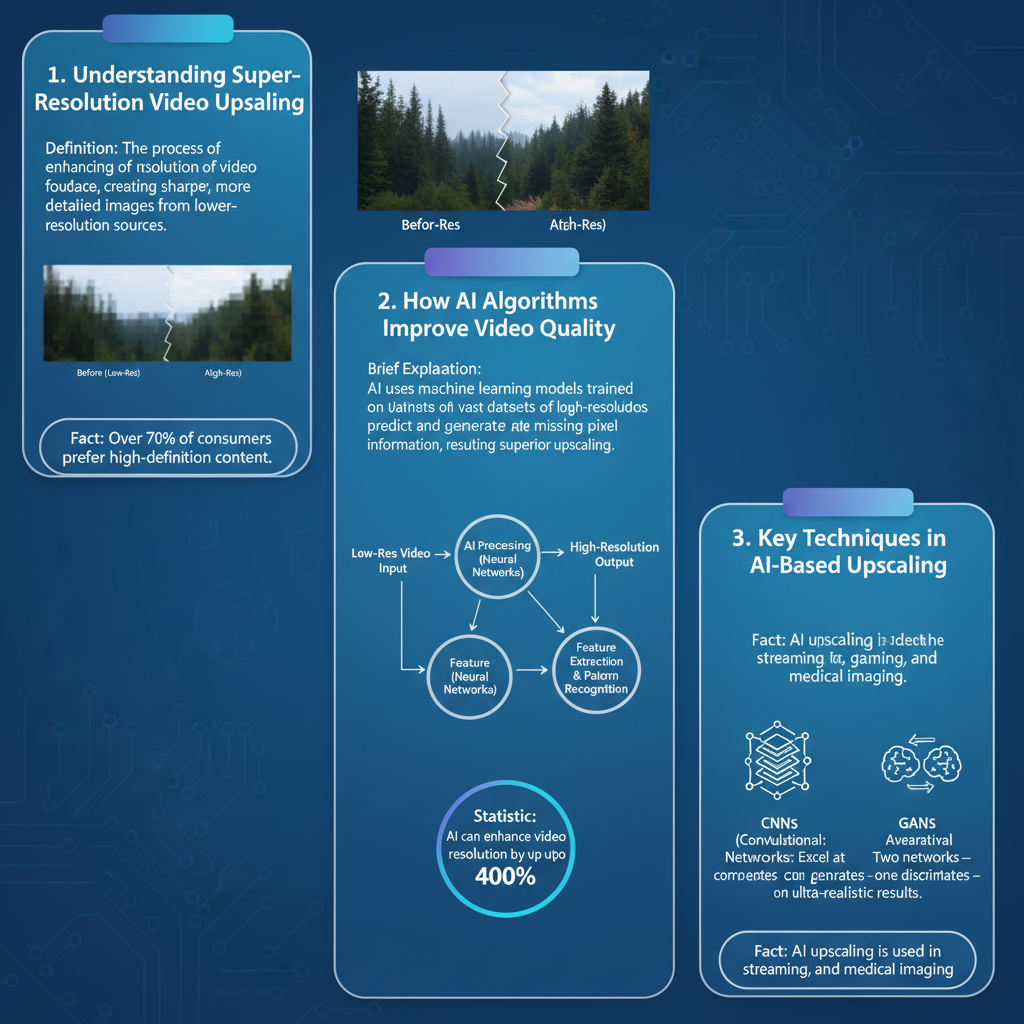 Infographic: The Role of AI in Super-Resolution Video Upscaling