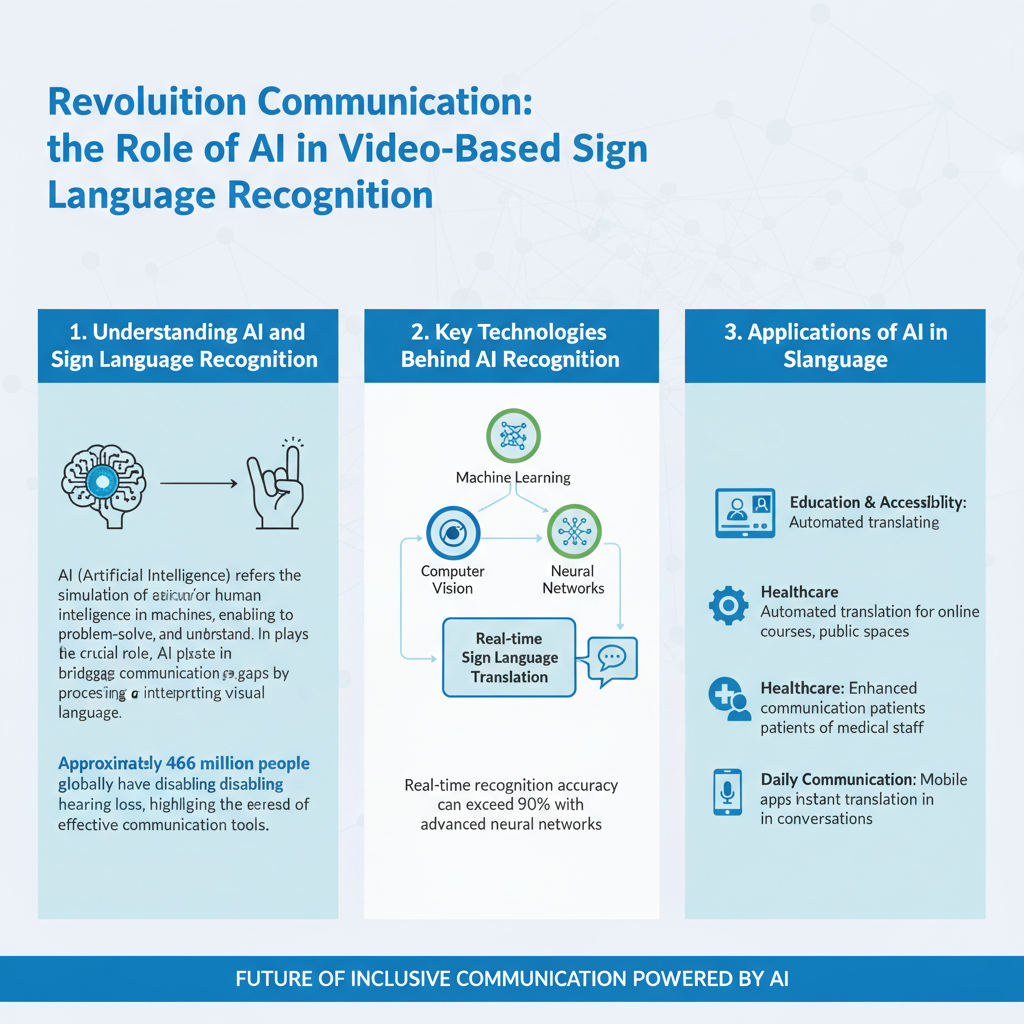 Infographic: The Role of AI in Video-Based Sign Language Recognition