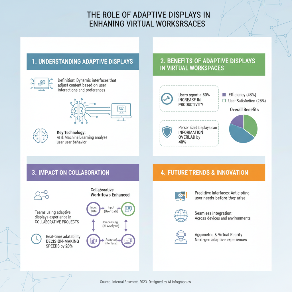 Infographic: The Role of Adaptive Displays in Enhancing Virtual Workspaces