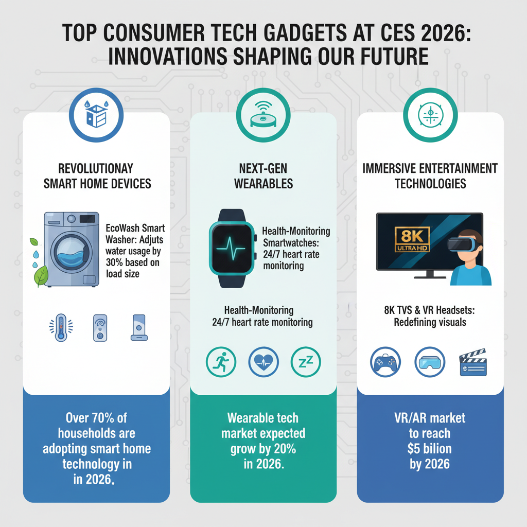 Infographic: Top Consumer Tech Gadgets Featured at CES 2026
