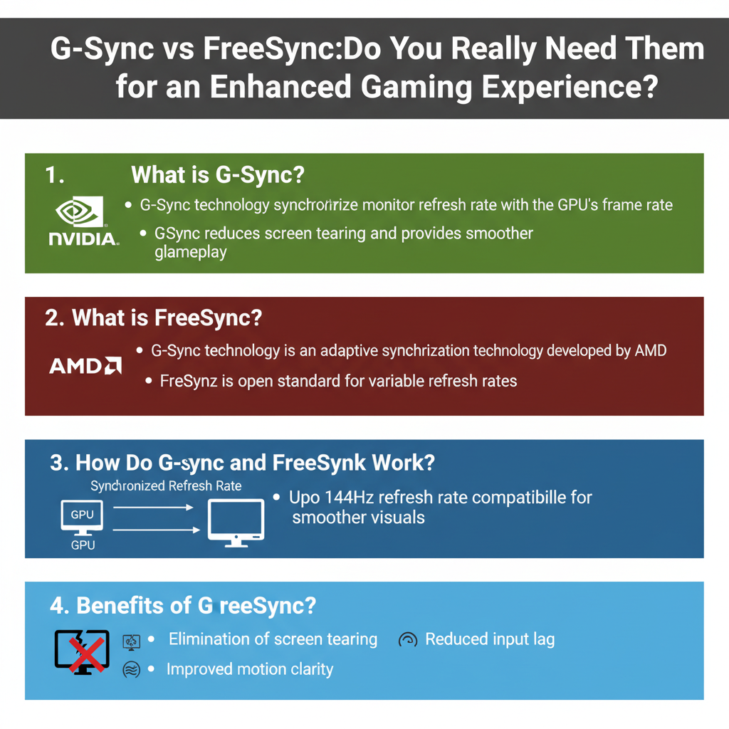Infographic: What Are G-Sync and FreeSync? Do You Really Need Them?