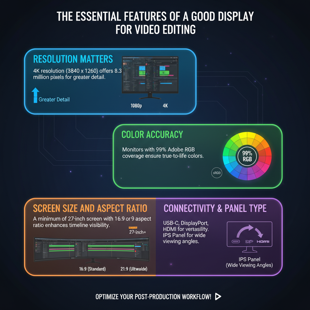 Infographic: What Makes a Good Display for Video Editing?