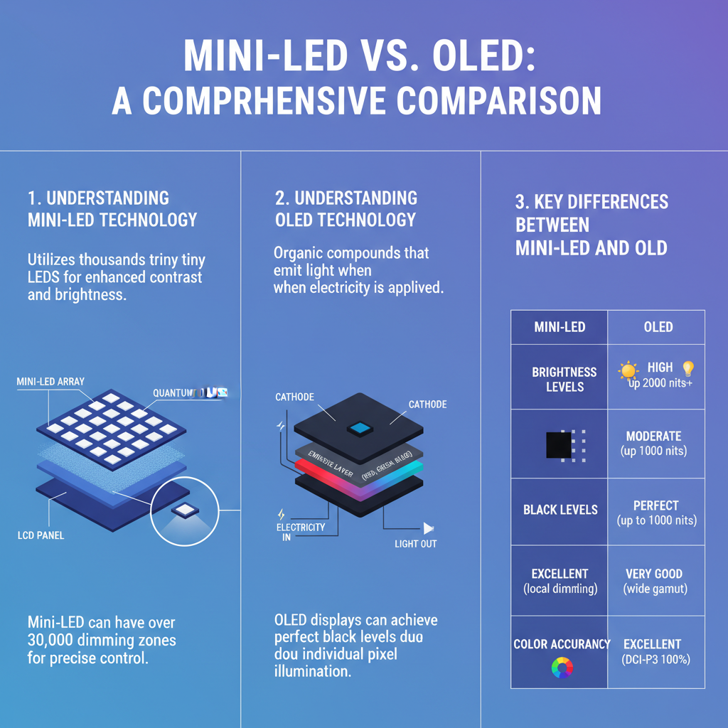 Infographic: What is Mini-LED and How Does It Compare to OLED?