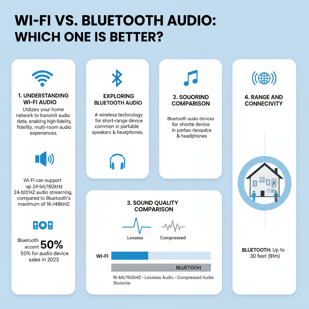 Infographic: Wi-Fi vs. Bluetooth Audio: Which One Is Better?