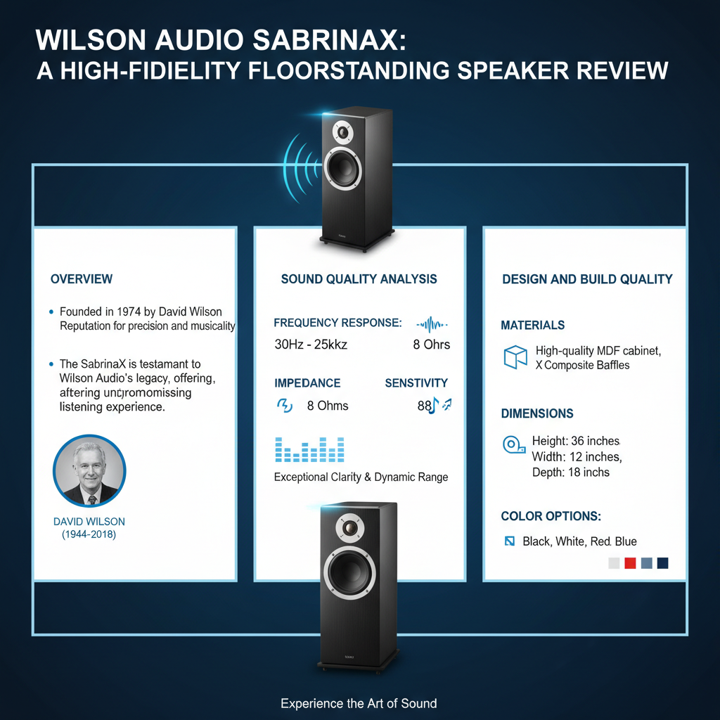 Infographic: Wilson Audio SabrinaX Review: Is It a High-Fidelity Floorstanding Speaker?