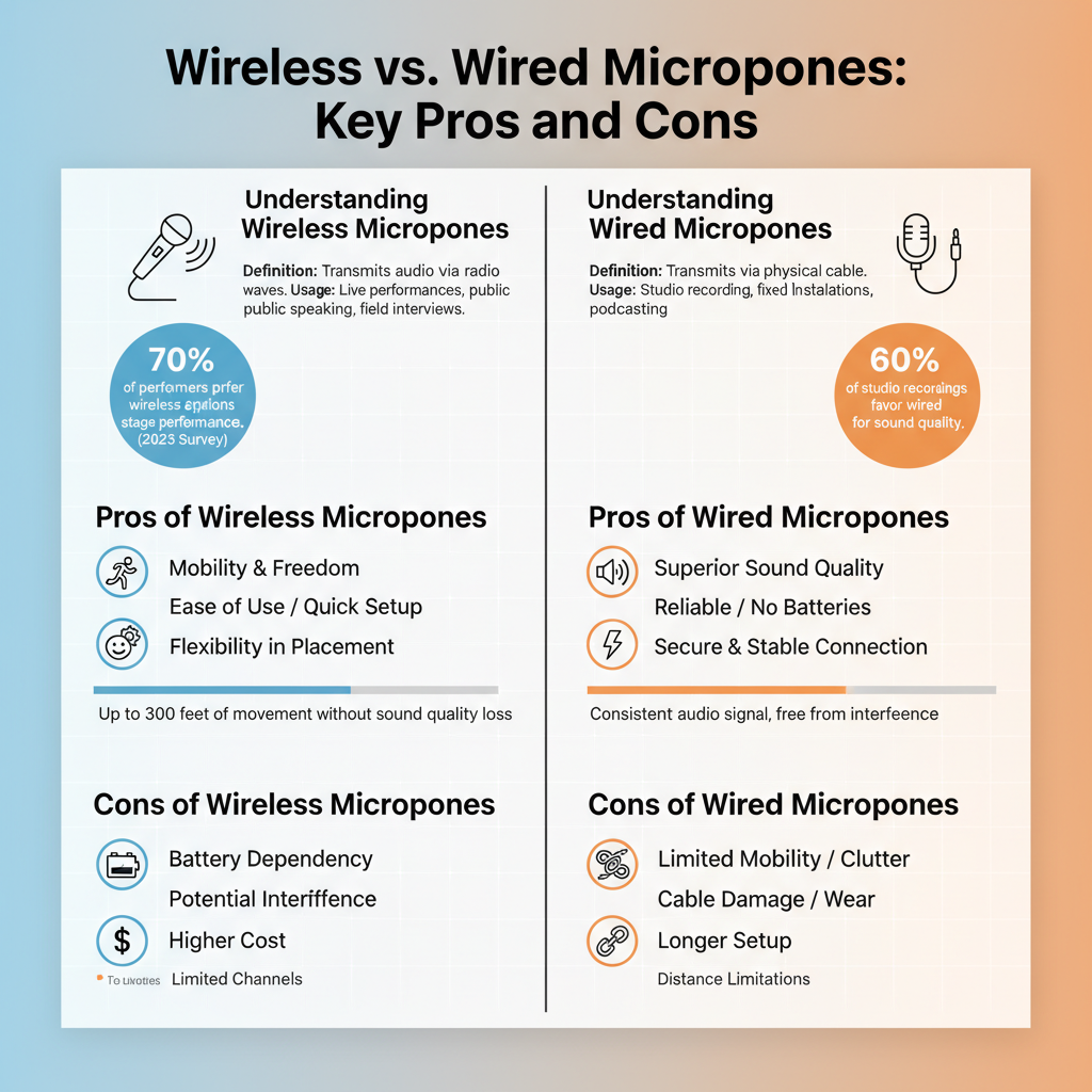 Infographic: Wireless vs. Wired Microphones: Key Pros and Cons