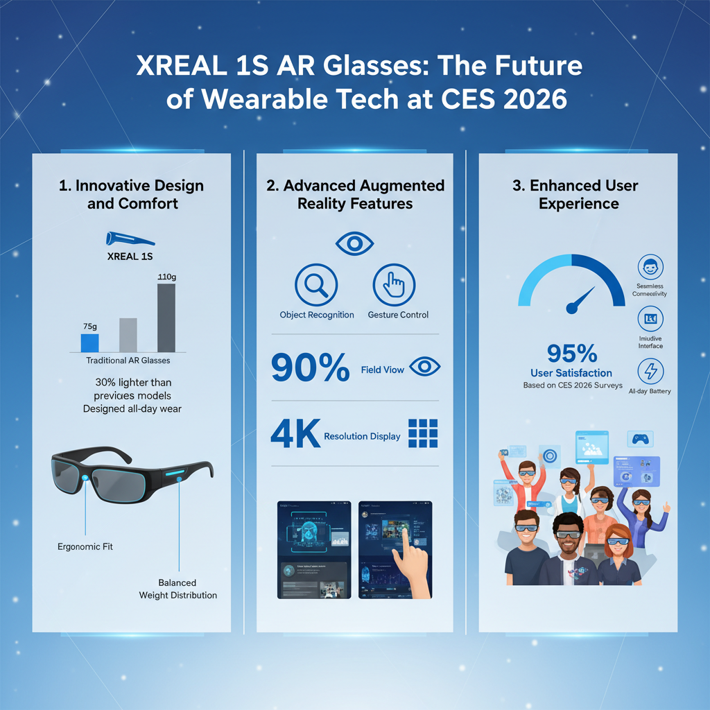 Infographic: XREAL 1S AR Glasses: Best Wearable Tech at CES 2026