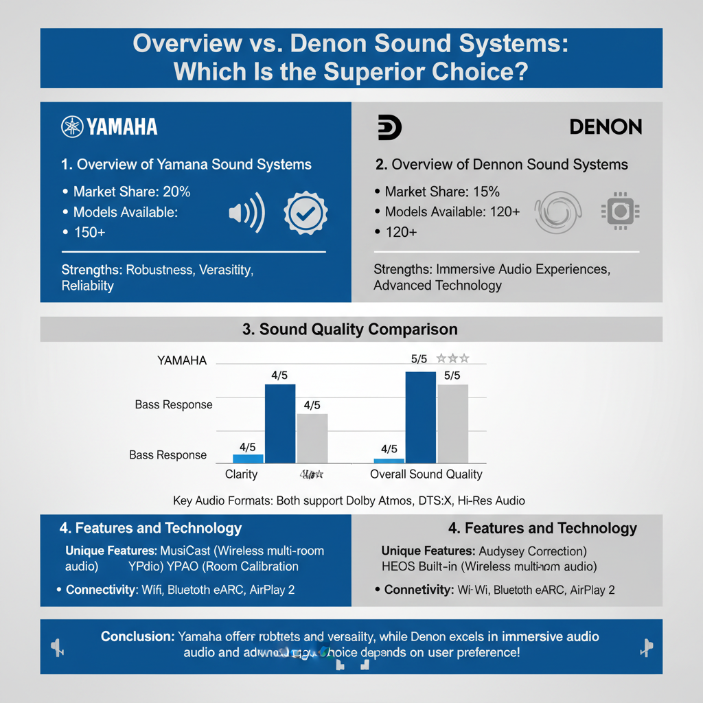 Infographic: Yamaha vs. Denon Sound Systems: Which Is the Superior Choice?