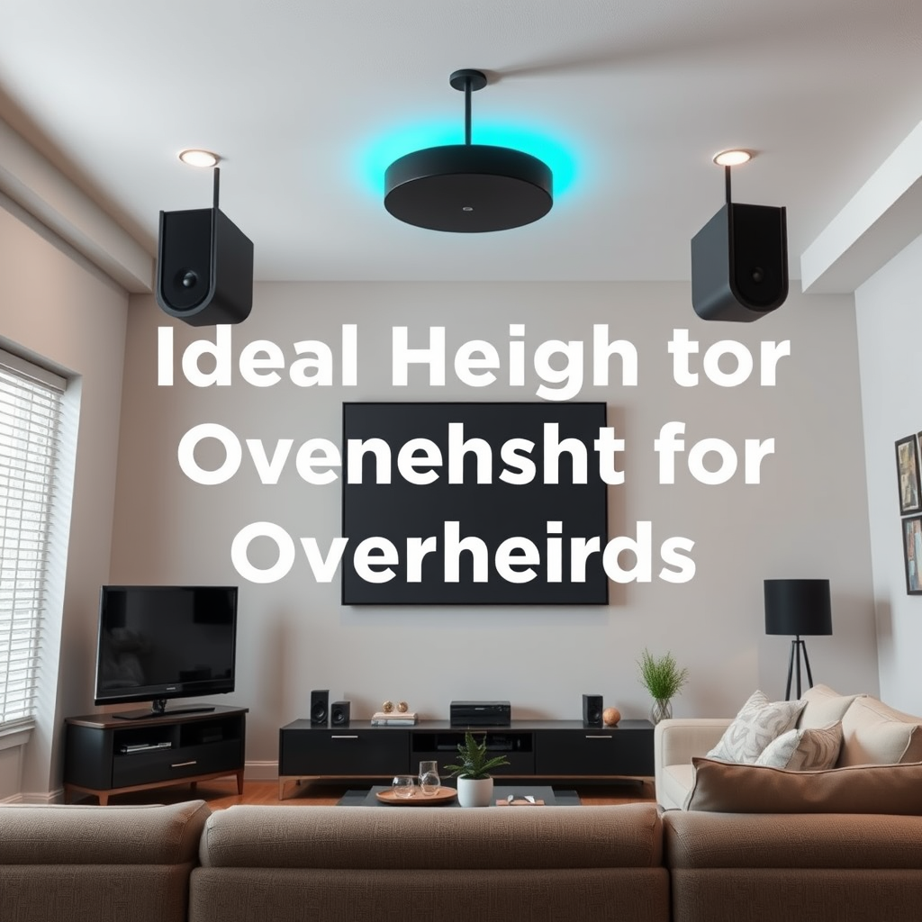 Ideal Height for Overhead Speakers - Best Placement for Dolby Atmos Overhead Speakers