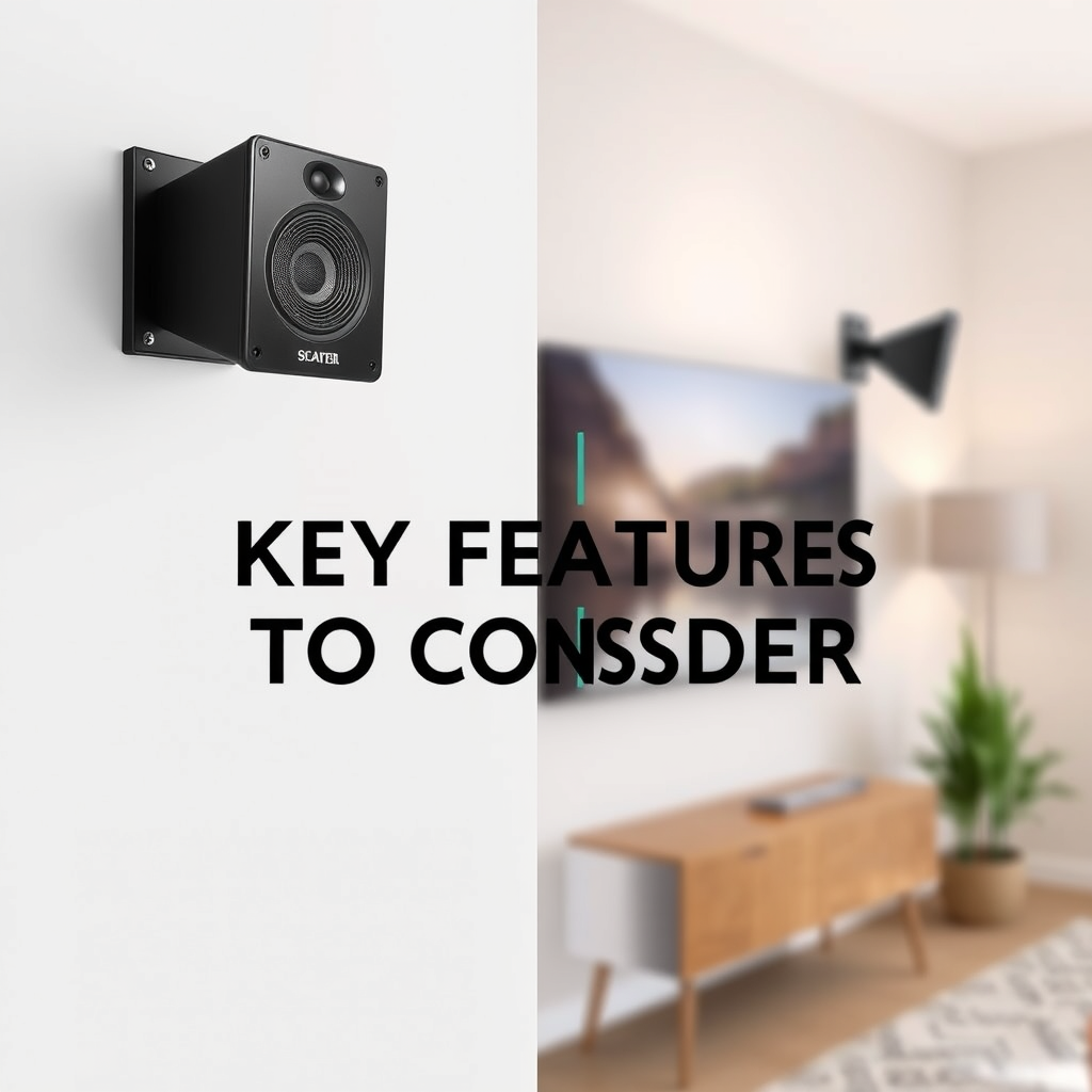 Key Features to Consider - Comparing the Best Speaker Wall Mounts for Home Theaters