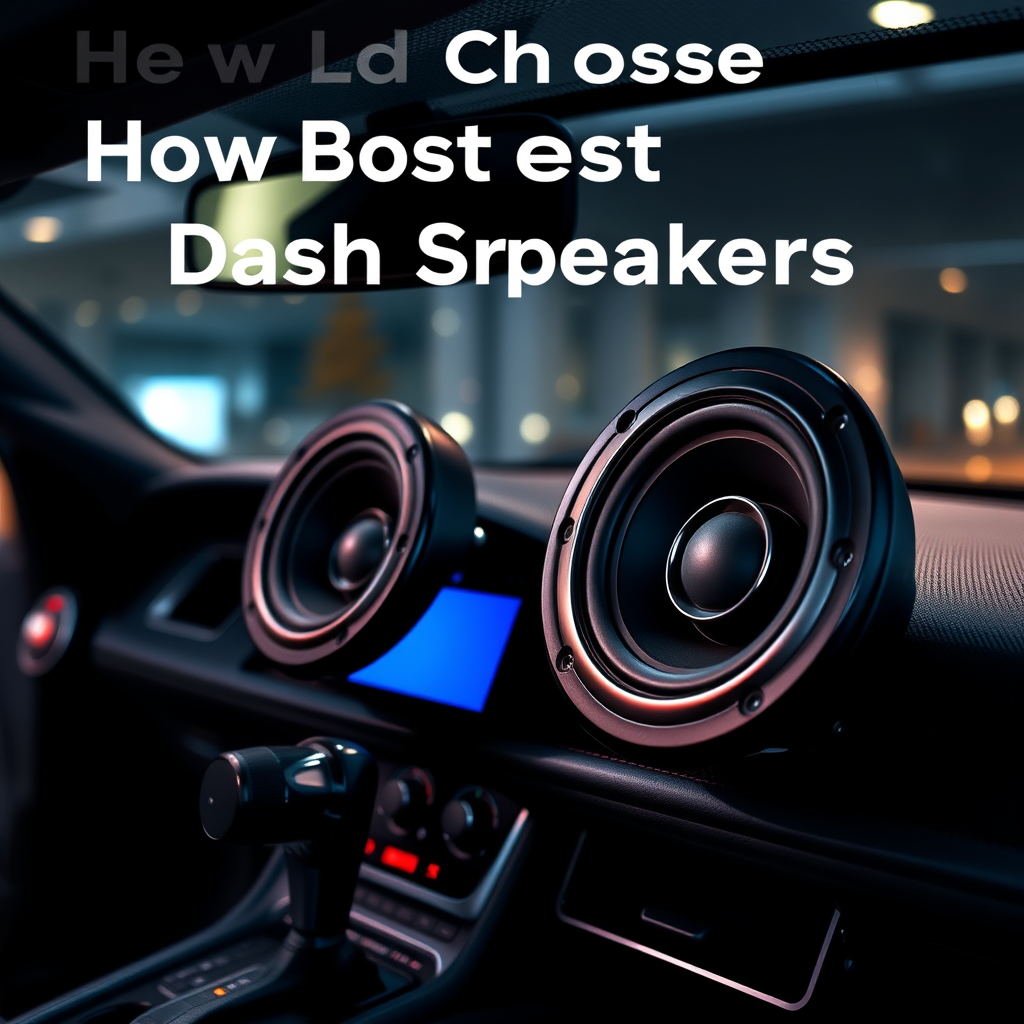 How to Choose the Best Dash Speakers for Your Car