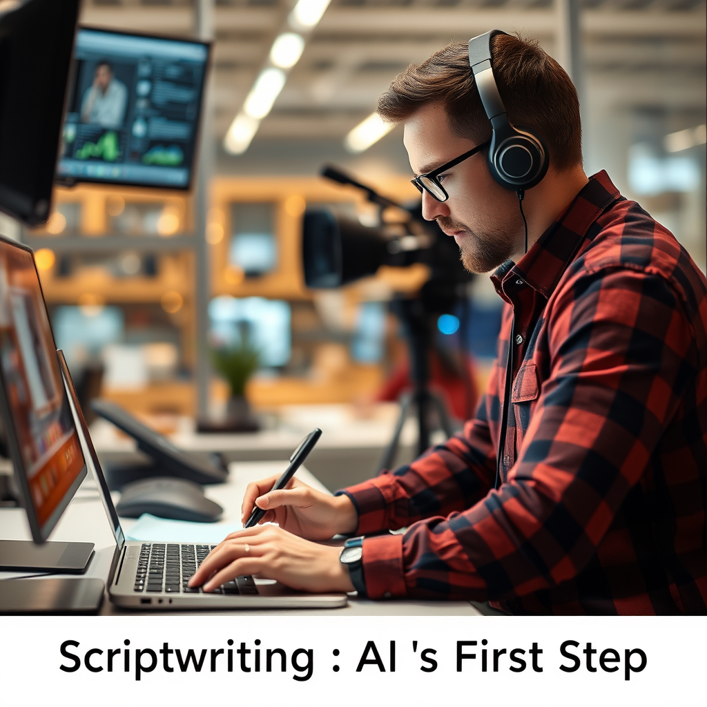Scriptwriting: AI's First Step - How AI Creates Entire Movies Without Human Filmmakers